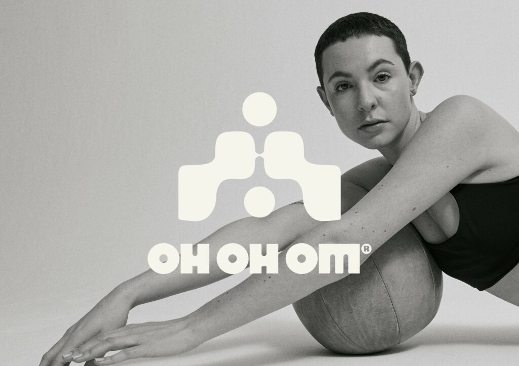 Brand Design for OH OH OM ethical sportswear – Signet & Combined Logo Mark on Visual