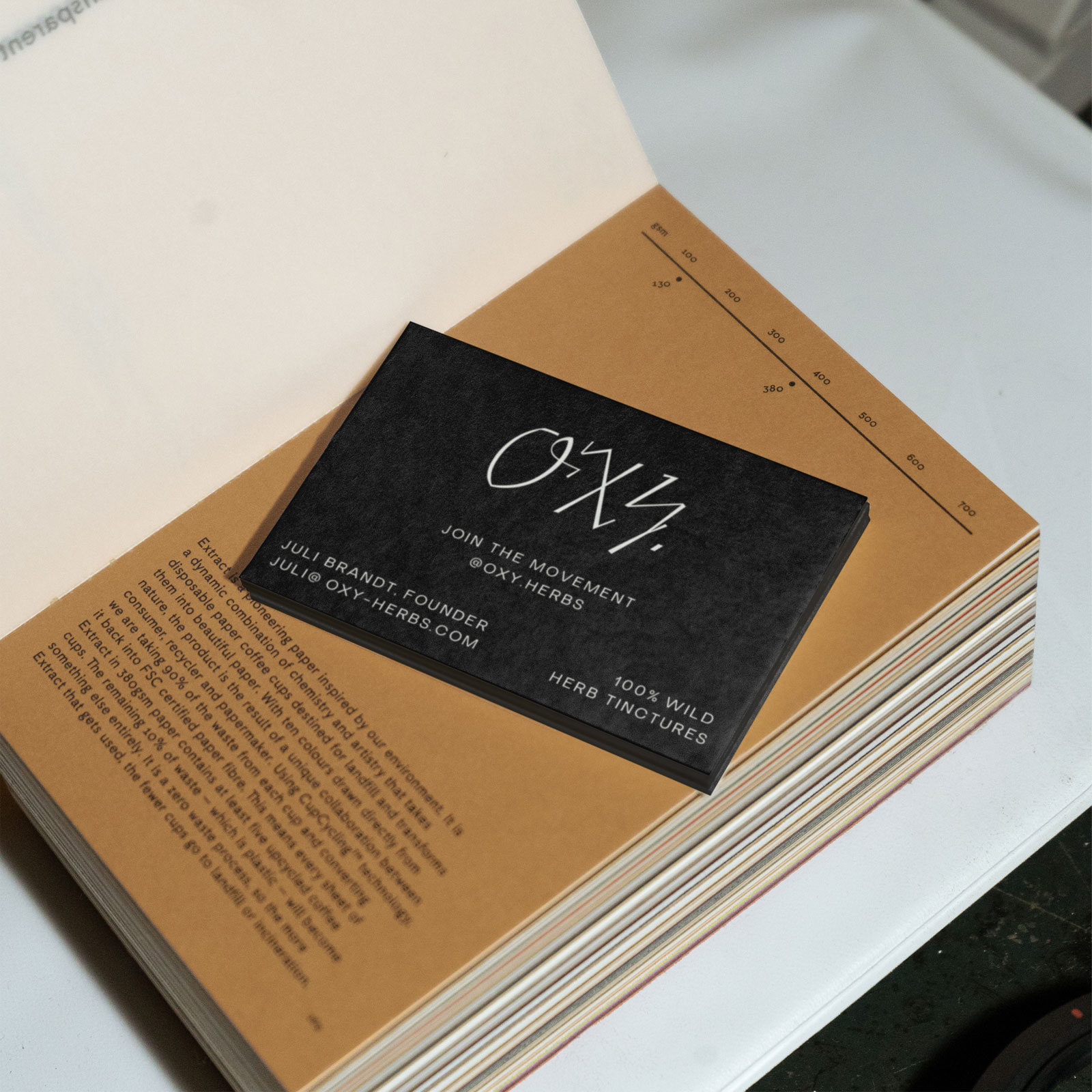 Brand Design for OXY Oxymel – Business Card