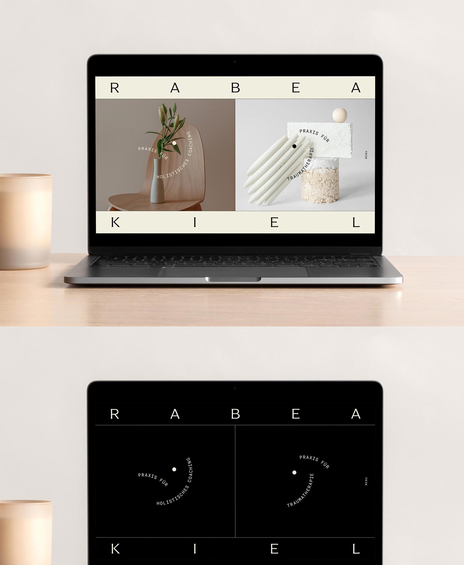 Praxis Rabea Kiel, Coaching and Trauma Therapy – Corporate Design, Website Design