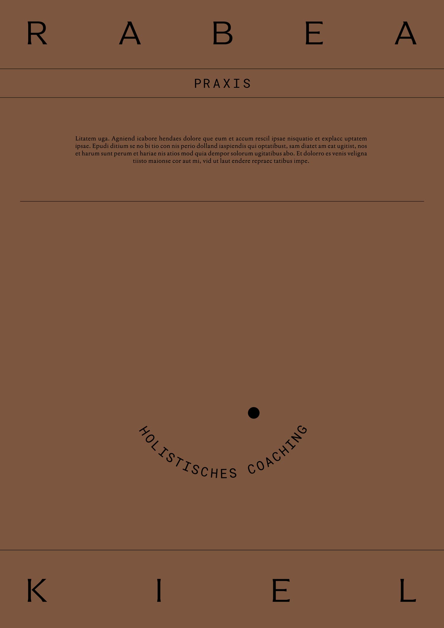 Praxis Rabea Kiel, Coaching and Trauma Therapy – Corporate Design, Print Collateral