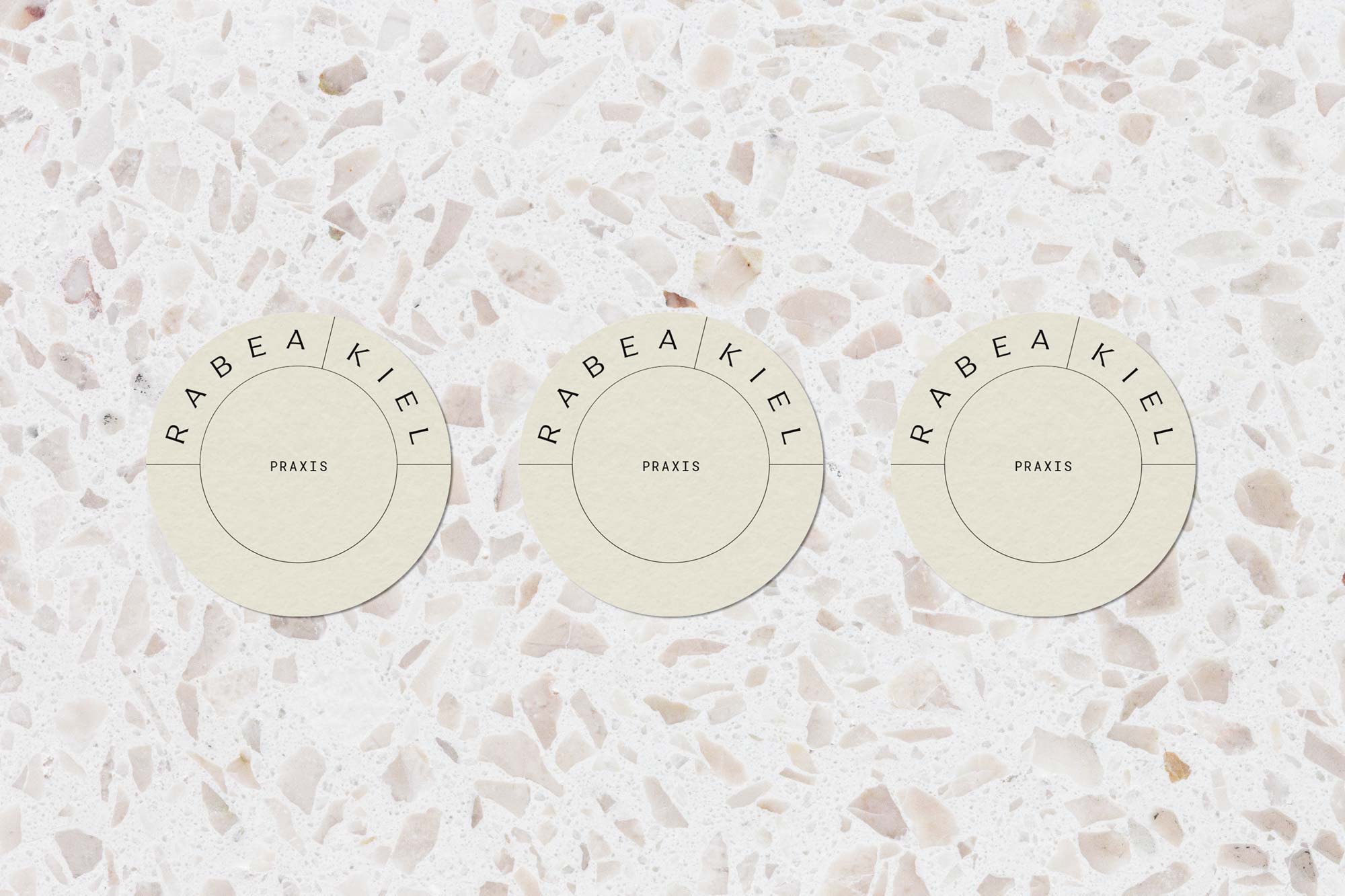 Praxis Rabea Kiel, Coaching and Trauma Therapy – Corporate Design, Coaster