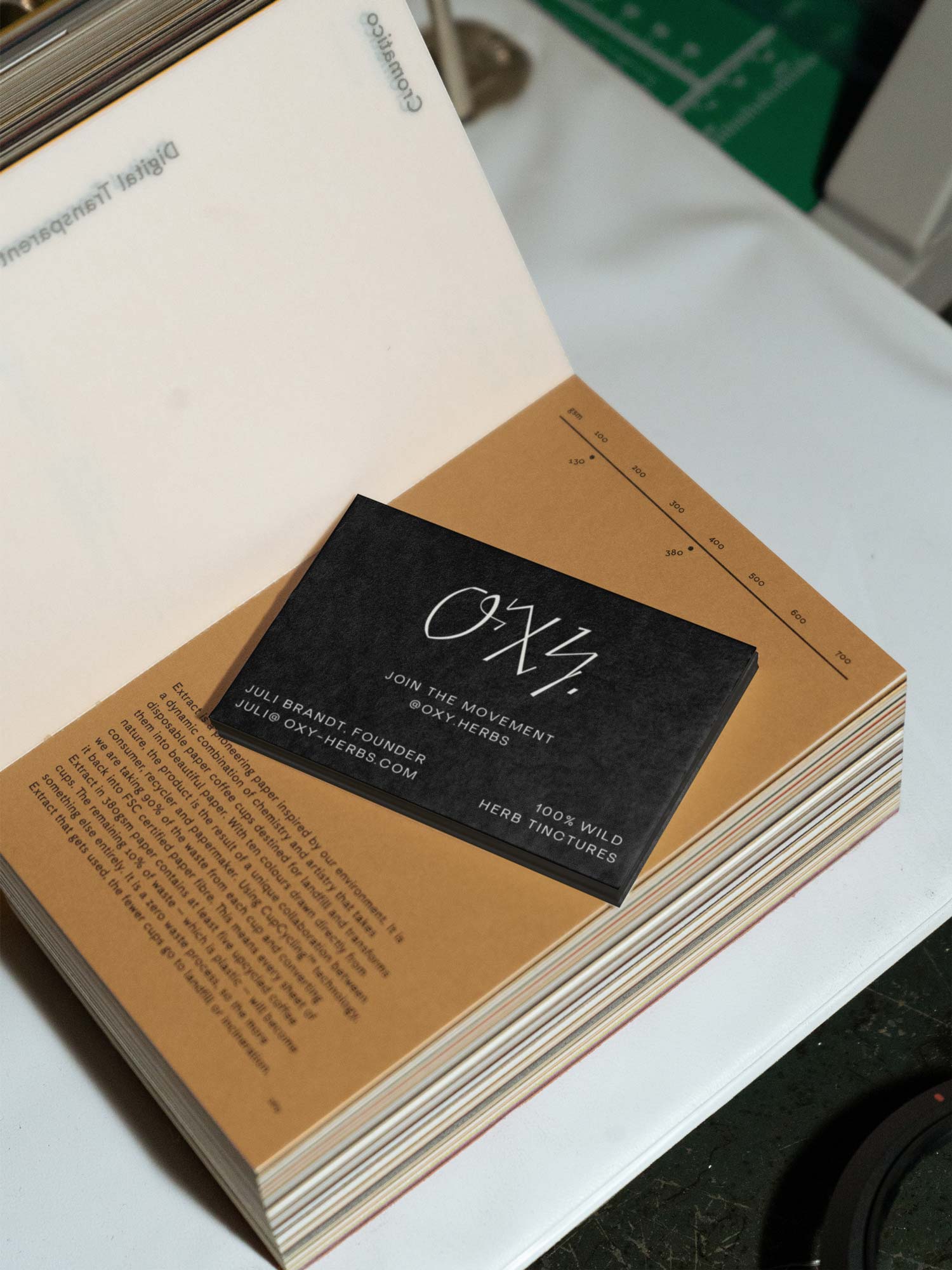 Brand Identity for OXY Oxymels, Business Cards