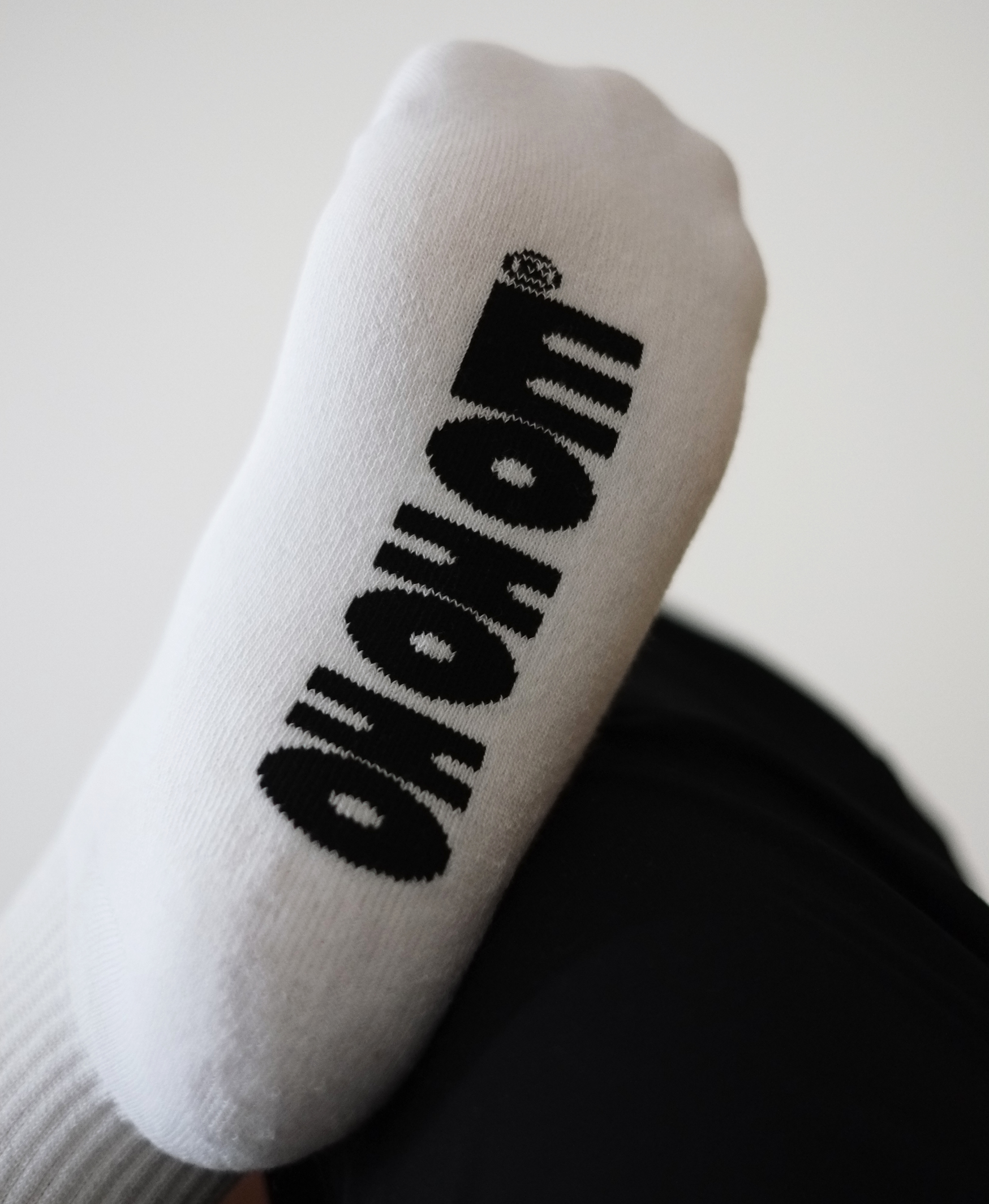 OH OH OM Socks with Word Mark