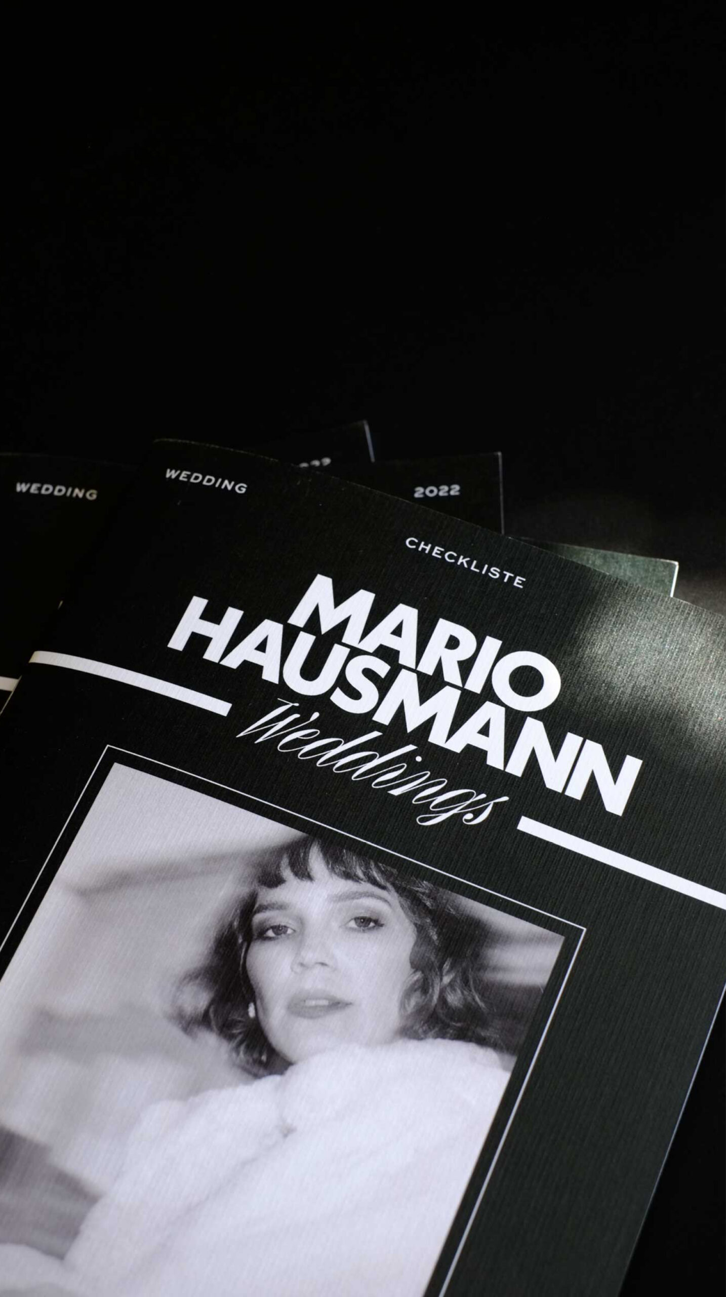 Personal branding design for Mario Hausmann (wedding photography) featuring wordmark, color palette, and visual identity elements