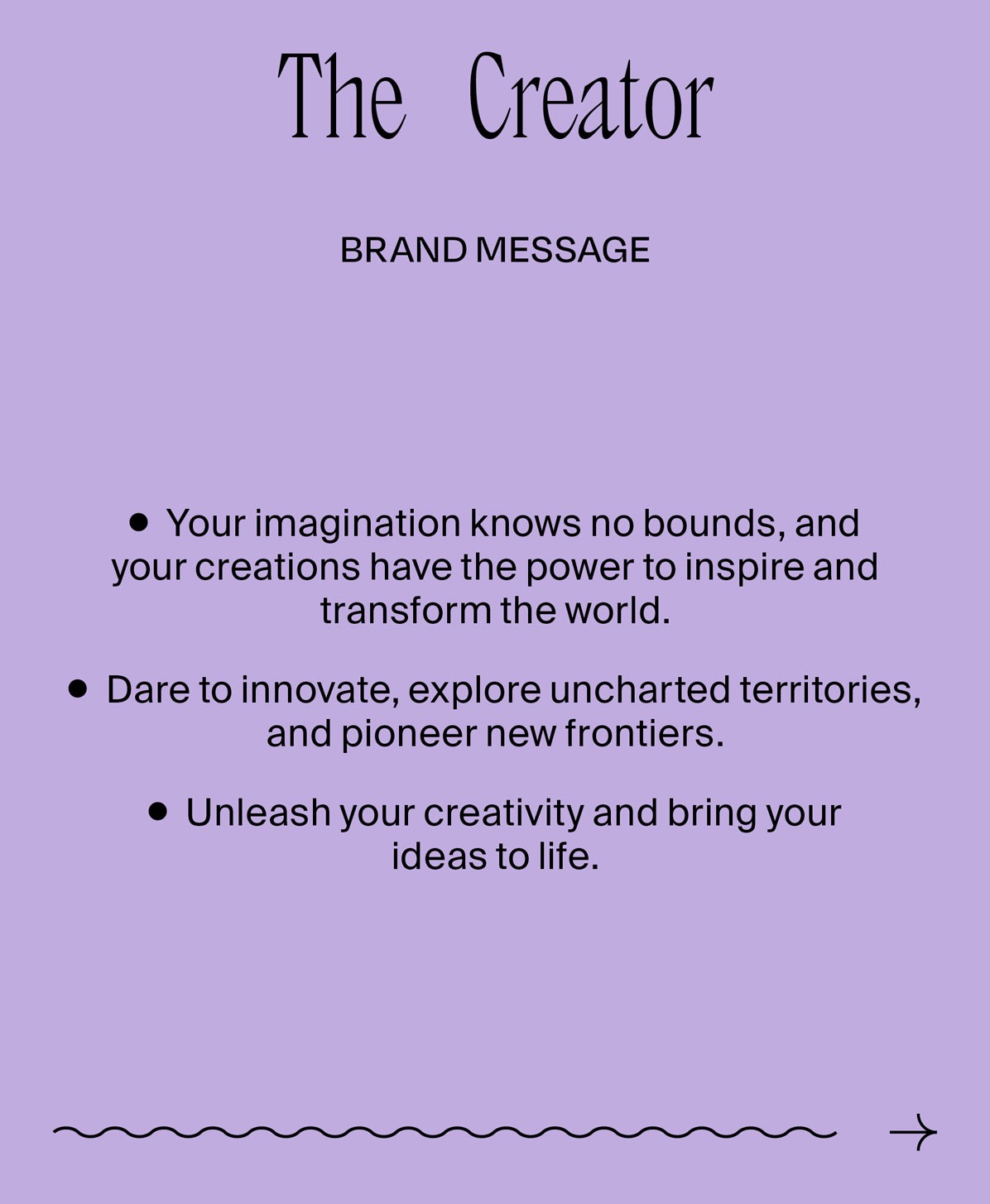 The Creator Brand Archetype Message