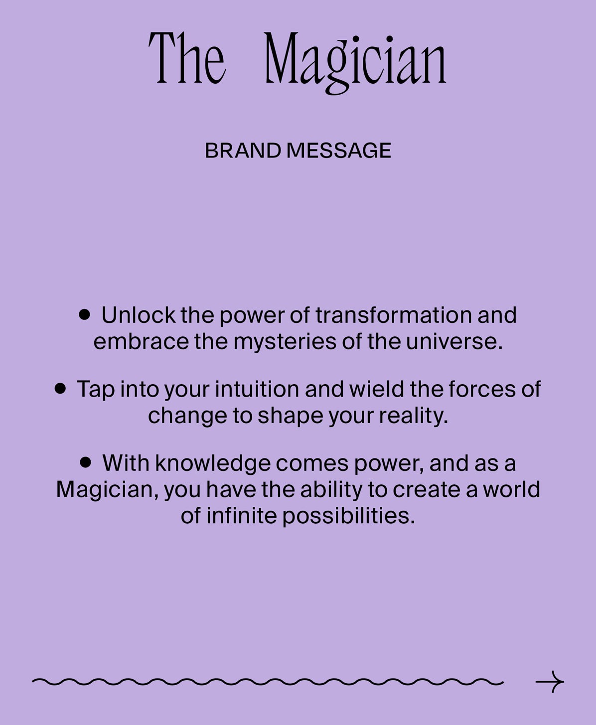 The Magician Brand Archetype Message