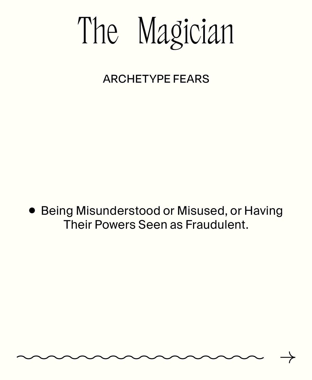 The Magician Possible Fears
