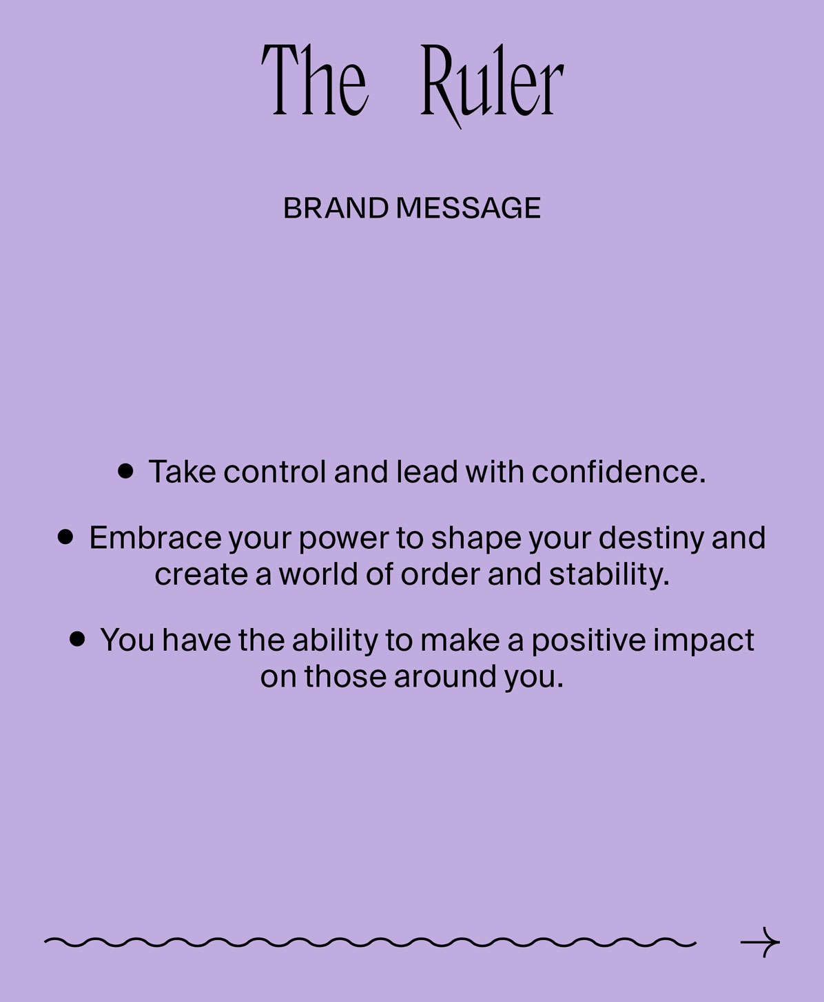 The Ruler Brand Archetype Message 