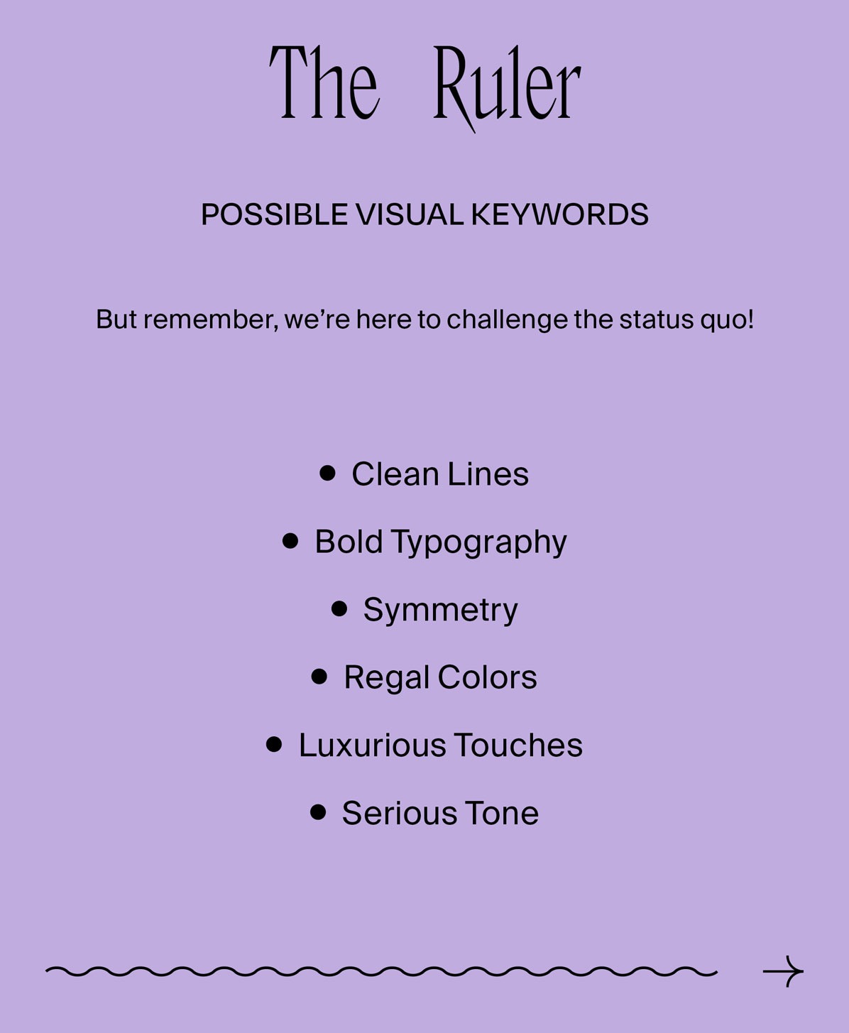 The Ruler Visual Keywords for Branding