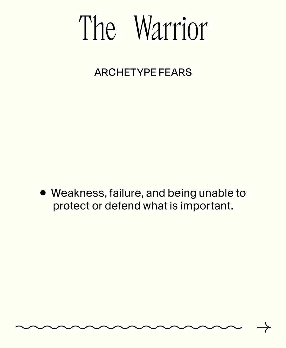 The Warrior Brand Archetype Fears