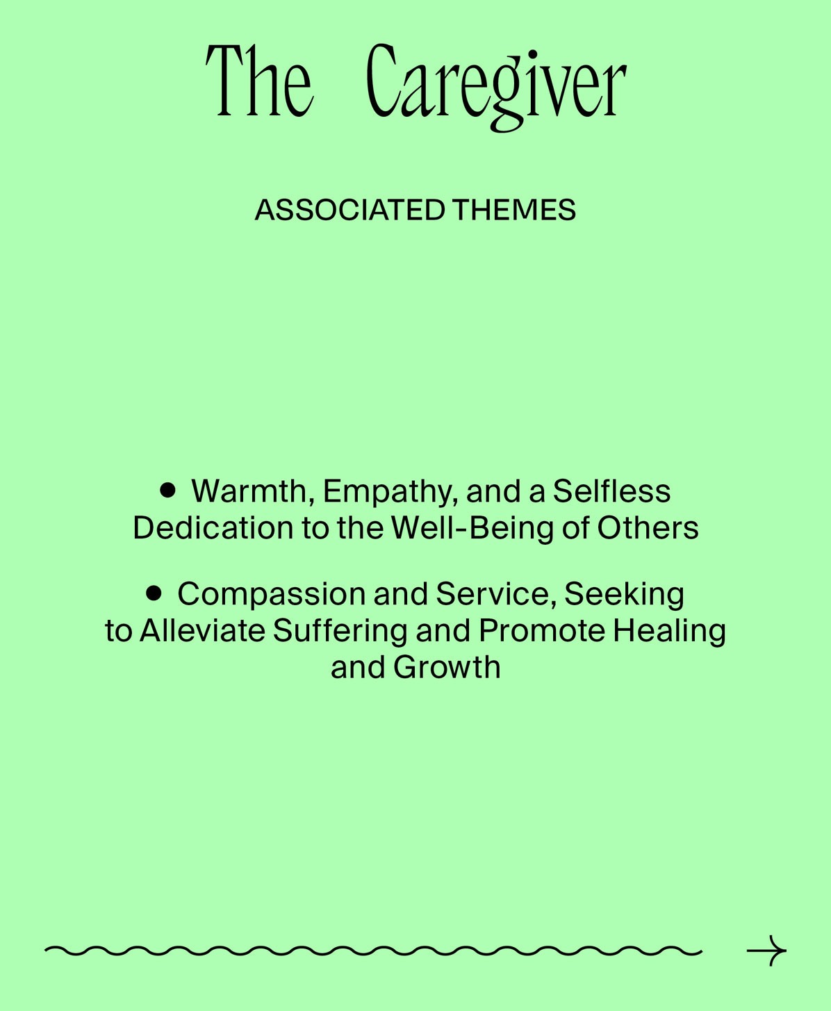 The Caregiver Themes