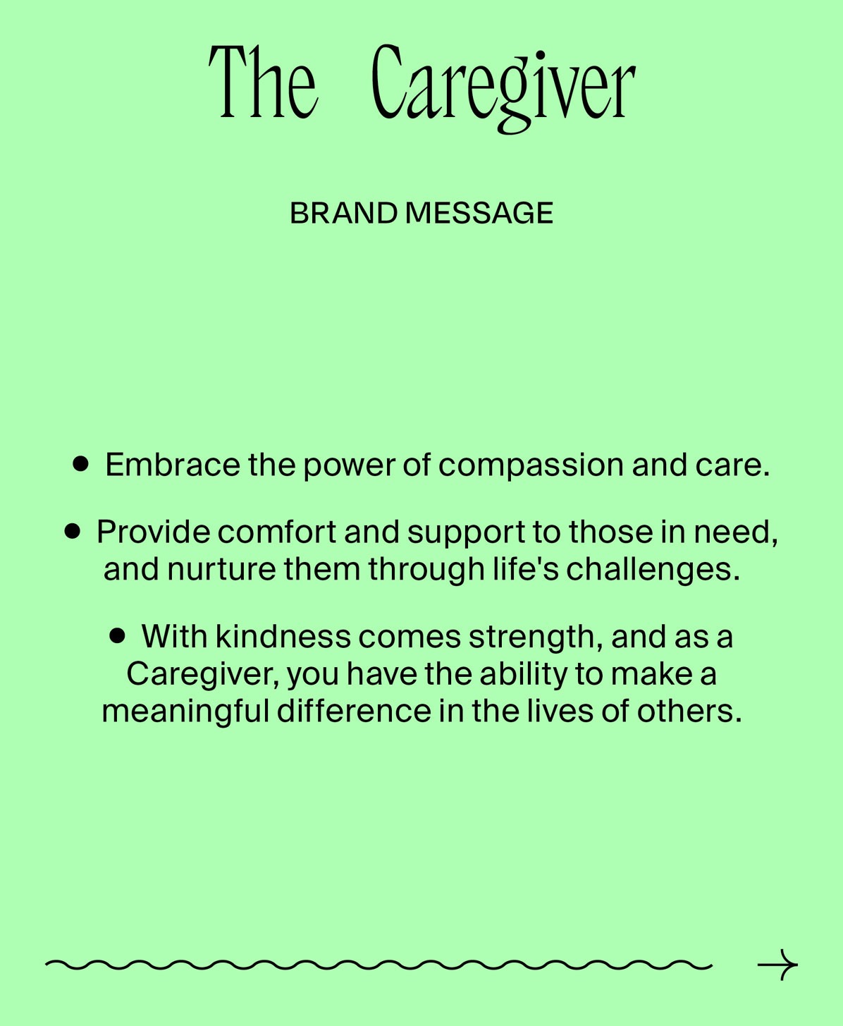 The Caregiver Brand Archetype Message