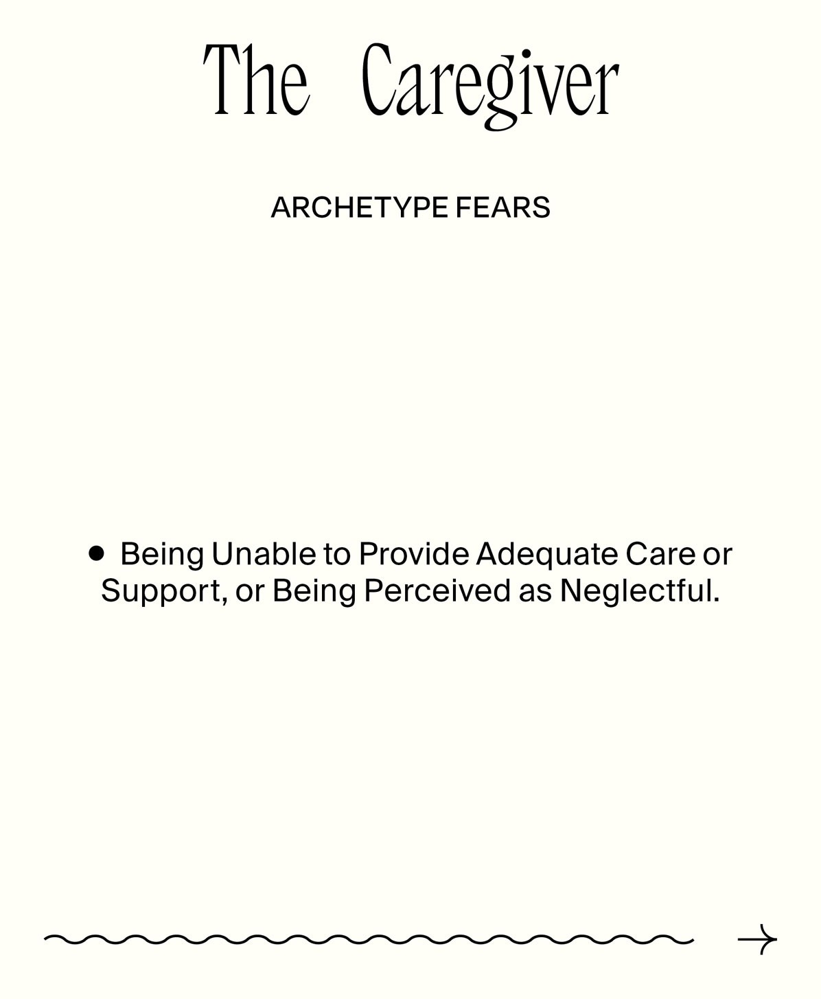 The Caregiver Possible Fears