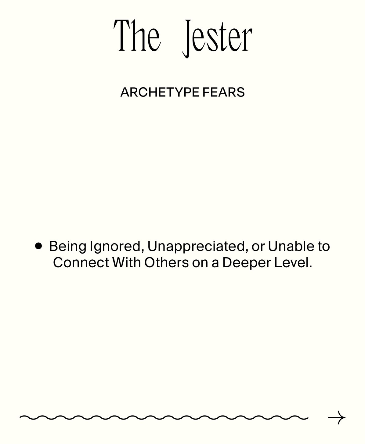 The Jester Possible Fears