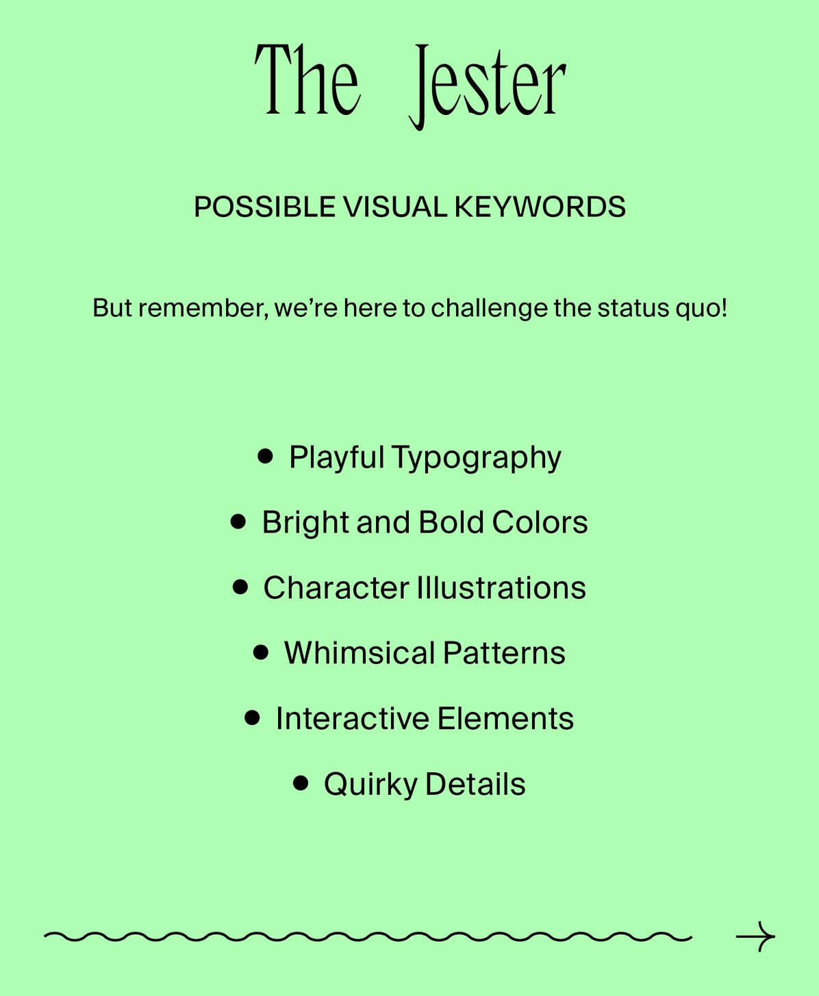 The Jester Visual Keywords for Branding
