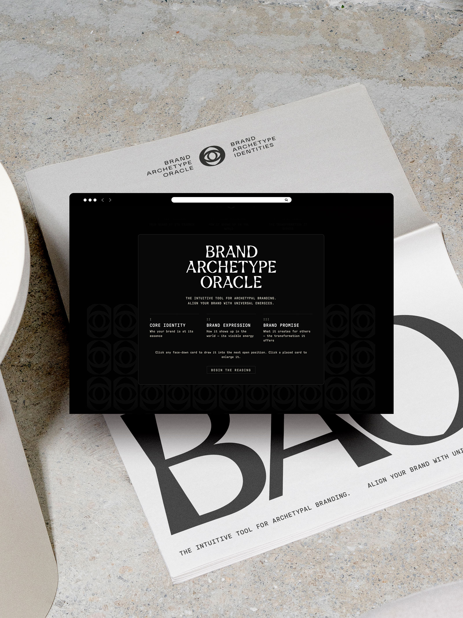 The-Brand-Archetype-Oracle_Startscreen-of-Digital-Tool